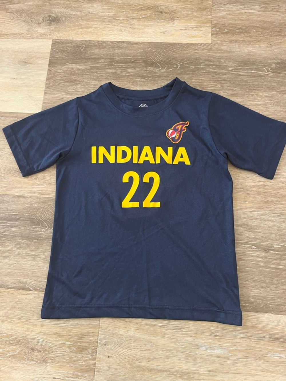 NWT WNBA Indiana Fever Boys Caitlin Clark Jersey Shirt Blue Size S